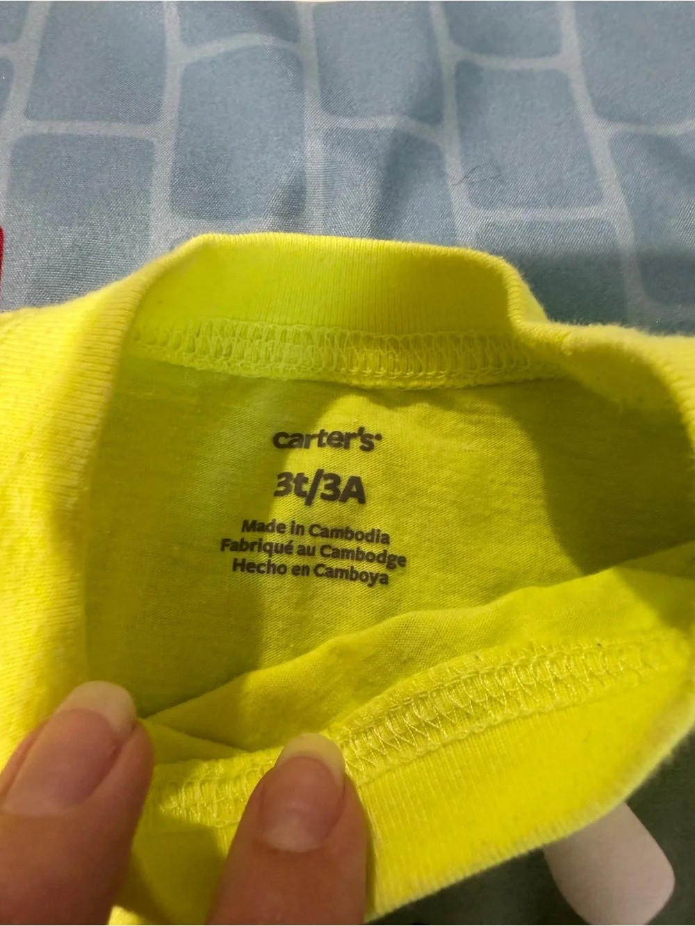 Carter's Neon Yellow Toddler Tee